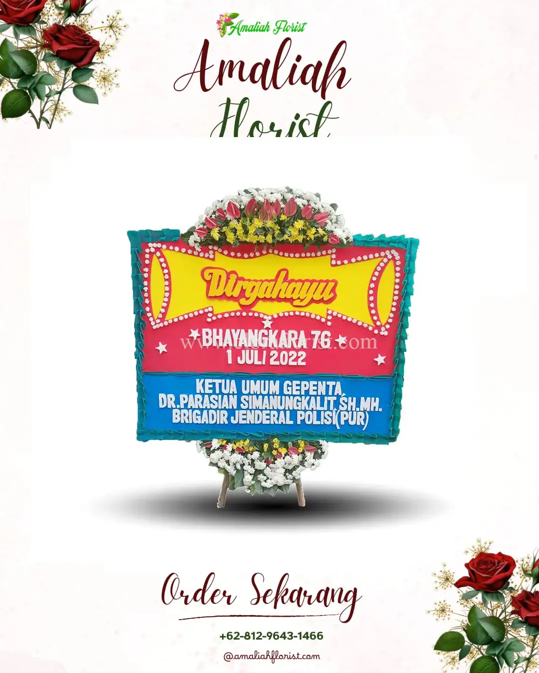 Papan Bunga HUT Ulang Tahun Tamanasri